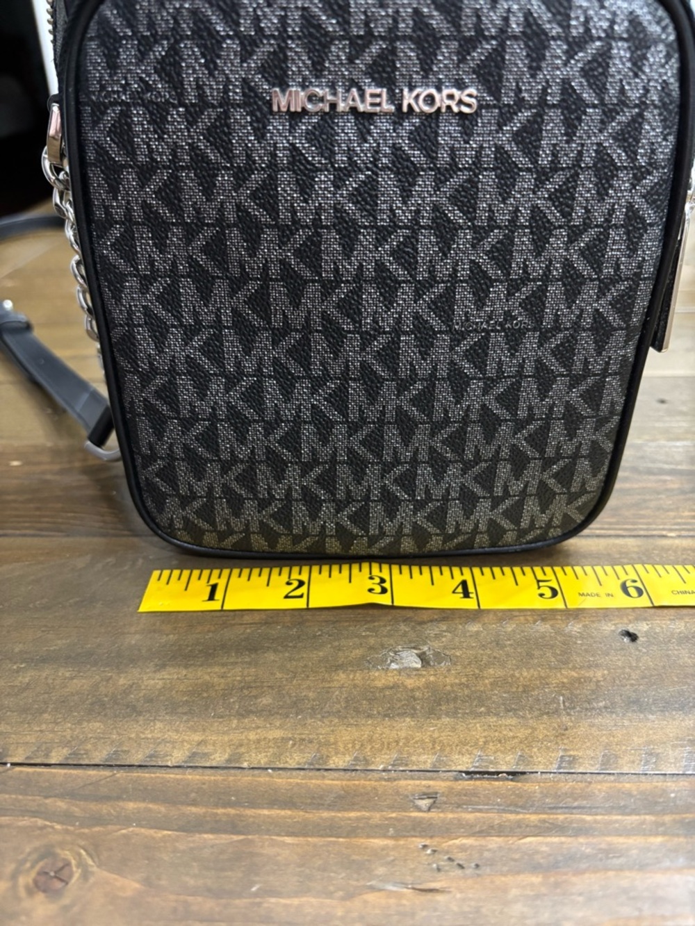 Michael Kors Jet Set Travel Medium North South Chain Crossbody Flight Bag - Picture 9 of 12